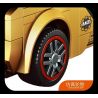 FORANGE FC1614 1614 non  SIÊU XE CỰC NHANH MÀU VÀNG LÙI bộ đồ chơi xếp lắp ráp ghép mô hình Mini Racing Pacemaker Đua Xe Mini 287 khối