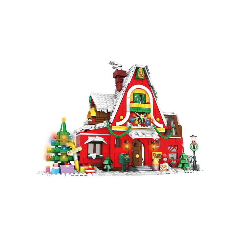 WOMA C0276 0276 non Lego NGÔI NHÀ GIÁNG SINH bộ đồ chơi xếp lắp ráp ghép mô hình Christmas 1301 khối