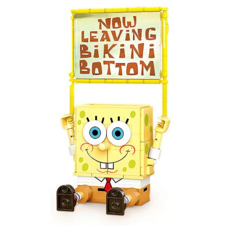 SEMBO 612202 non  HỘP ĐỰNG BÚT ĐA NĂNG SPONGEBOB bộ đồ chơi xếp lắp ráp ghép mô hình Spongebob Squarepants Chú Bọt Biển Tinh Nghịch 290 khối