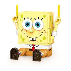 SEMBO 612202 non  HỘP ĐỰNG BÚT ĐA NĂNG SPONGEBOB bộ đồ chơi xếp lắp ráp ghép mô hình Spongebob Squarepants Chú Bọt Biển Tinh Nghịch 290 khối