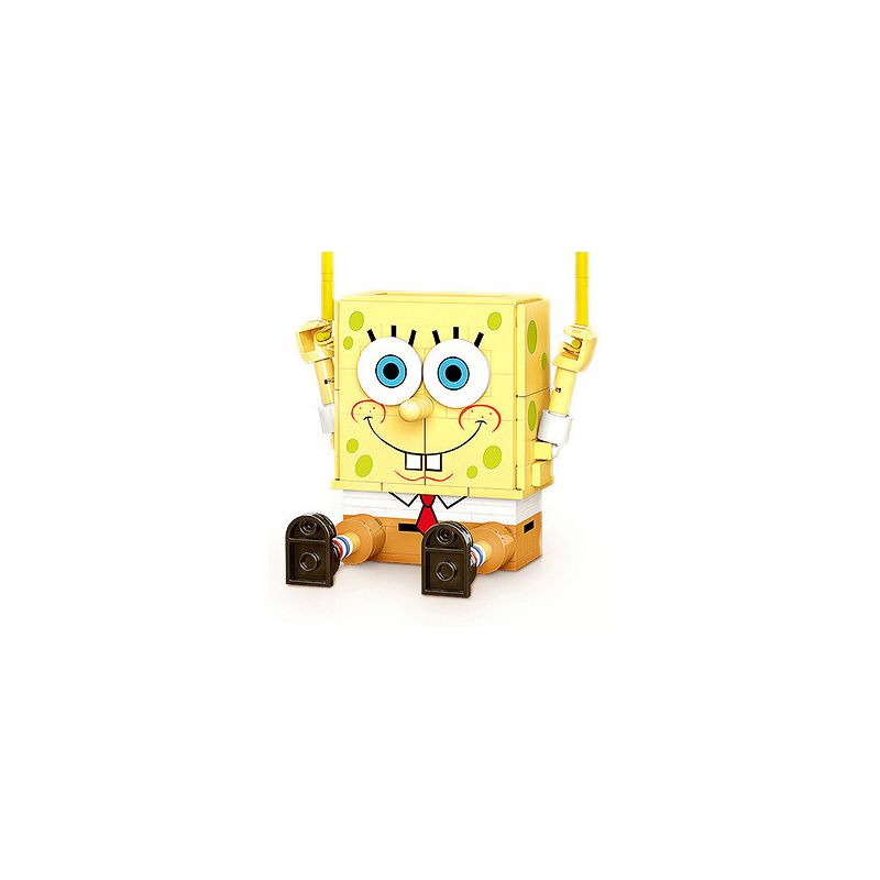 SEMBO 612202 non  HỘP ĐỰNG BÚT ĐA NĂNG SPONGEBOB bộ đồ chơi xếp lắp ráp ghép mô hình Spongebob Squarepants Chú Bọt Biển Tinh Nghịch 290 khối