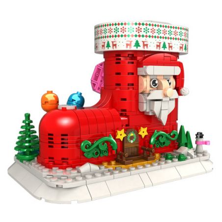 WOMA C0271 0271 non  VỚ ĐỰNG BÚT bộ đồ chơi xếp lắp ráp ghép mô hình Christmas Giáng Sinh 396 khối