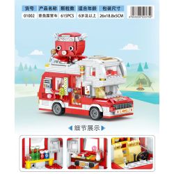 ZHEGAO 01002 non  NGƯỜI CẮM TRẠI BẠCH TUỘC bộ đồ chơi xếp lắp ráp ghép mô hình City CAMPER CAR Thành Phố 615 khối