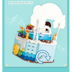 GUDI 50002 non  HỘP NHẠC BÁNH SINH NHẬT bộ đồ chơi xếp lắp ráp ghép mô hình Creator Sáng Tạo 309 khối