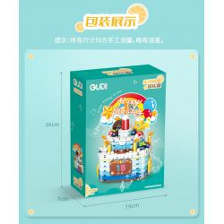 GUDI 50002 non  HỘP NHẠC BÁNH SINH NHẬT bộ đồ chơi xếp lắp ráp ghép mô hình Creator Sáng Tạo 309 khối
