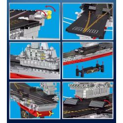 DOUBLE HEIGHT 20307 non  TÀU SÂN BAY 003 bộ đồ chơi xếp lắp ráp ghép mô hình Military Army 003 AIRCRAFT CARRIER Quân Sự Bộ Đội 3129 khối