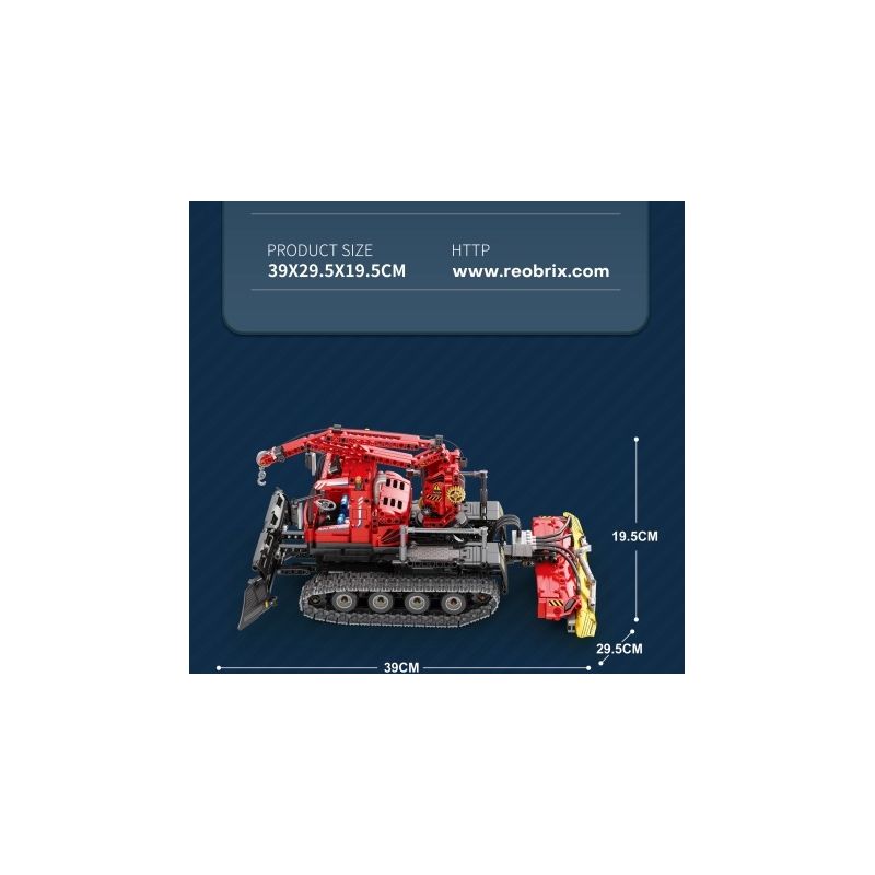 REOBRIX 22019 non  MÁY SAN TUYẾT bộ đồ chơi xếp lắp ráp ghép mô hình  Kỹ Thuật Công Nghệ Cao Mô Hình Phương Tiện 1100 khối