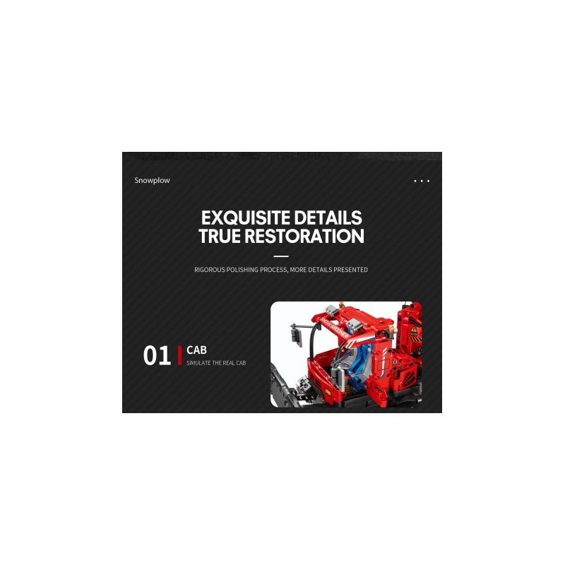 REOBRIX 22019 non  MÁY SAN TUYẾT bộ đồ chơi xếp lắp ráp ghép mô hình  Kỹ Thuật Công Nghệ Cao Mô Hình Phương Tiện 1100 khối