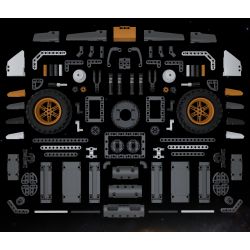 XIAOMI MITU MI ONEBOT XJXL09IQI 09IQI non  XE CHÓ SĂN bộ đồ chơi xếp lắp ráp ghép mô hình  Kỹ Thuật Công Nghệ Cao Mô Hình Phương Tiện 1040 khối