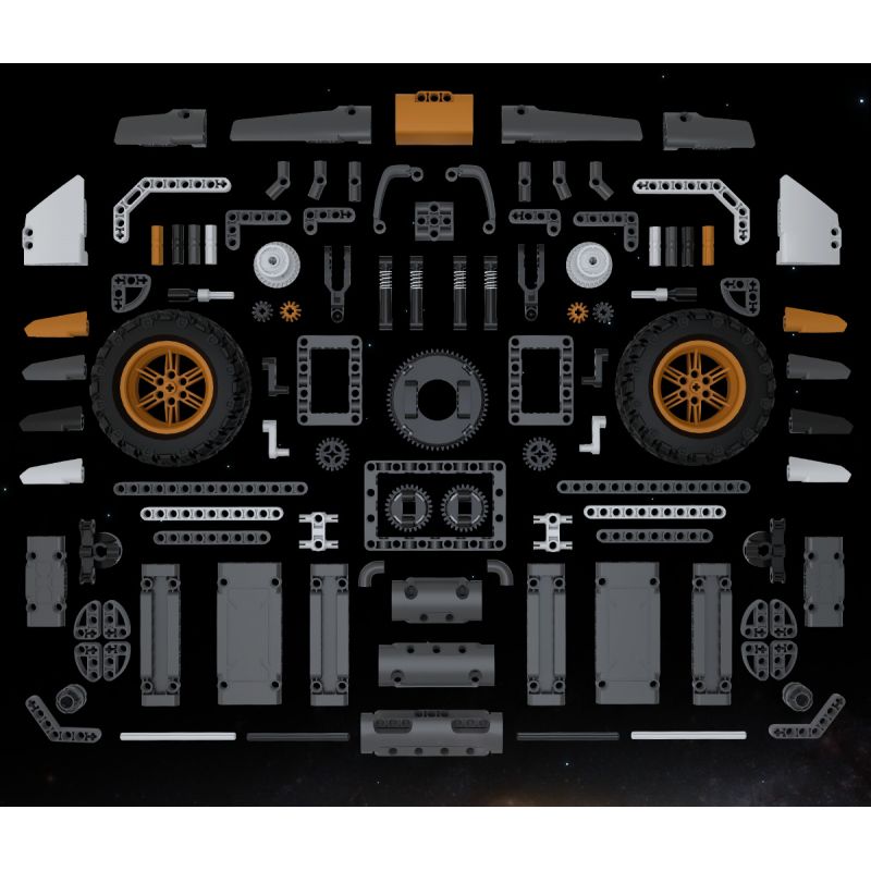 XIAOMI MITU MI ONEBOT XJXL09IQI 09IQI non  XE CHÓ SĂN bộ đồ chơi xếp lắp ráp ghép mô hình  Kỹ Thuật Công Nghệ Cao Mô Hình Phương Tiện 1040 khối