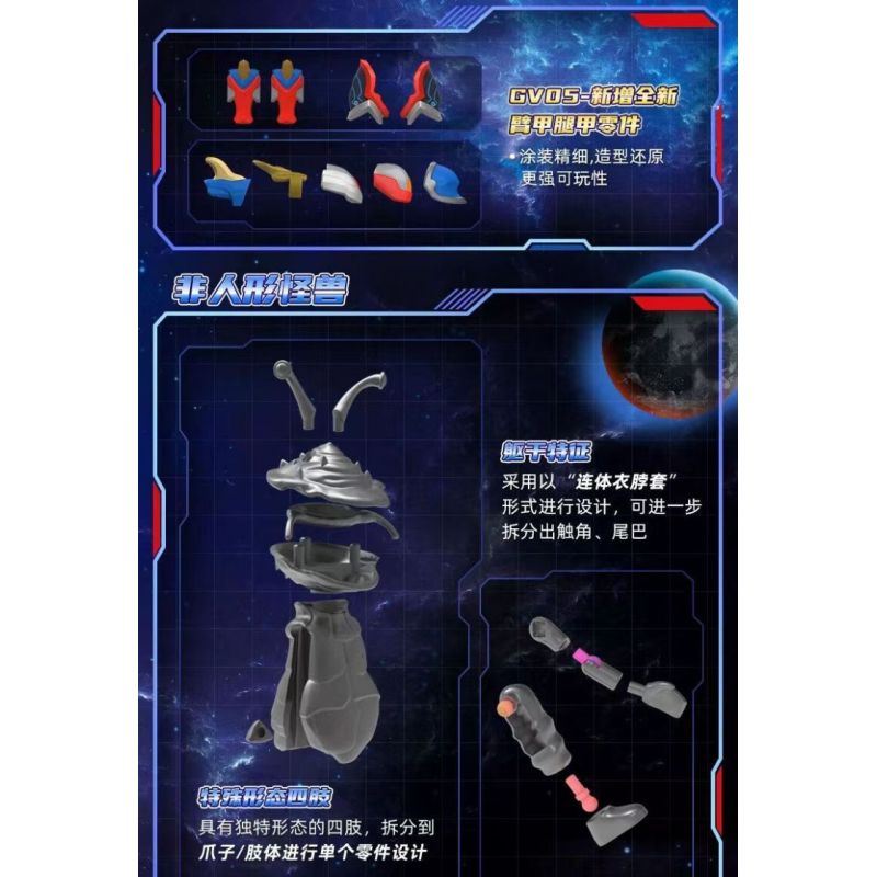 BLOKS 71216 non  GV-05 TÊN SAO ANH HÙNG PHIÊN BẢN ĐẠN THỨ 12 LOẠI bộ đồ chơi xếp lắp ráp ghép mô hình Ultraman ULTRAMAN Z Vệ Binh Vũ Trụ Siêu Nhân Điện Quang