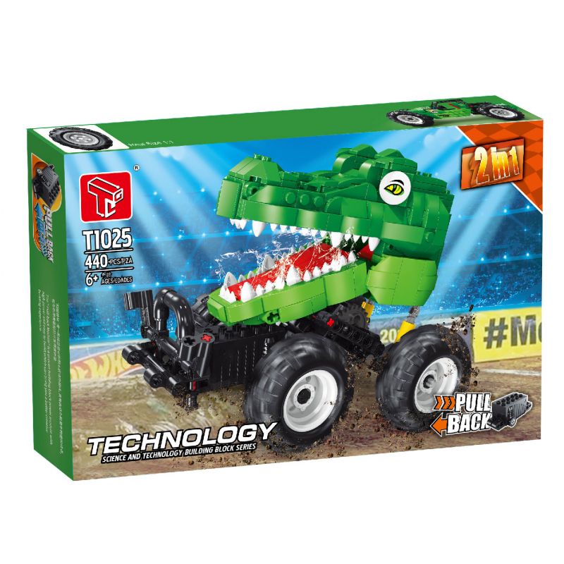 TA GAOLE T1025 1025 non Lego XE CÁ SẤU LÙI bộ đồ chơi xếp lắp ráp ghép mô hình Technic Kỹ Thuật Công Nghệ Cao Mô Hình Phương Tiện 440 khối