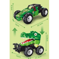 TA GAOLE T1025 1025 non  XE CÁ SẤU LÙI bộ đồ chơi xếp lắp ráp ghép mô hình  Kỹ Thuật Công Nghệ Cao Mô Hình Phương Tiện 440 khối