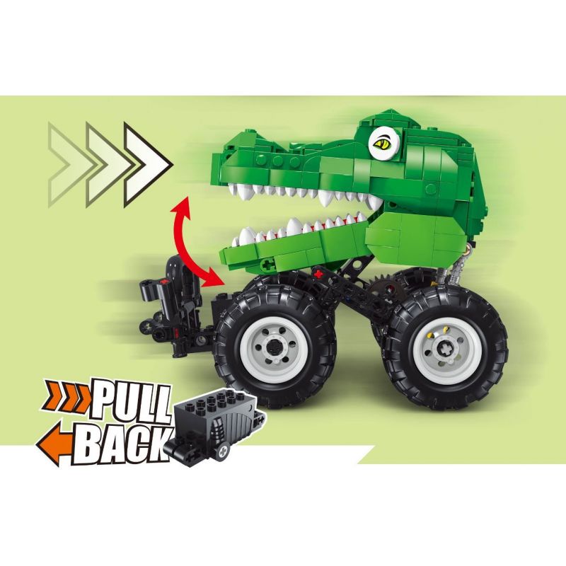 TA GAOLE T1025 1025 non  XE CÁ SẤU LÙI bộ đồ chơi xếp lắp ráp ghép mô hình  Kỹ Thuật Công Nghệ Cao Mô Hình Phương Tiện 440 khối