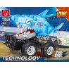 TA GAOLE T1023 1023 non  XE CÁ MẬP KÉO LÙI bộ đồ chơi xếp lắp ráp ghép mô hình  Kỹ Thuật Công Nghệ Cao Mô Hình Phương Tiện 443 khối