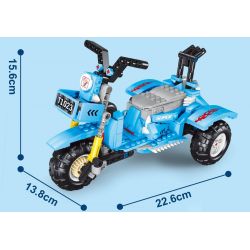 TA GAOLE T1023 1023 non  XE CÁ MẬP KÉO LÙI bộ đồ chơi xếp lắp ráp ghép mô hình  Kỹ Thuật Công Nghệ Cao Mô Hình Phương Tiện 443 khối