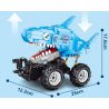TA GAOLE T1023 1023 non  XE CÁ MẬP KÉO LÙI bộ đồ chơi xếp lắp ráp ghép mô hình  Kỹ Thuật Công Nghệ Cao Mô Hình Phương Tiện 443 khối