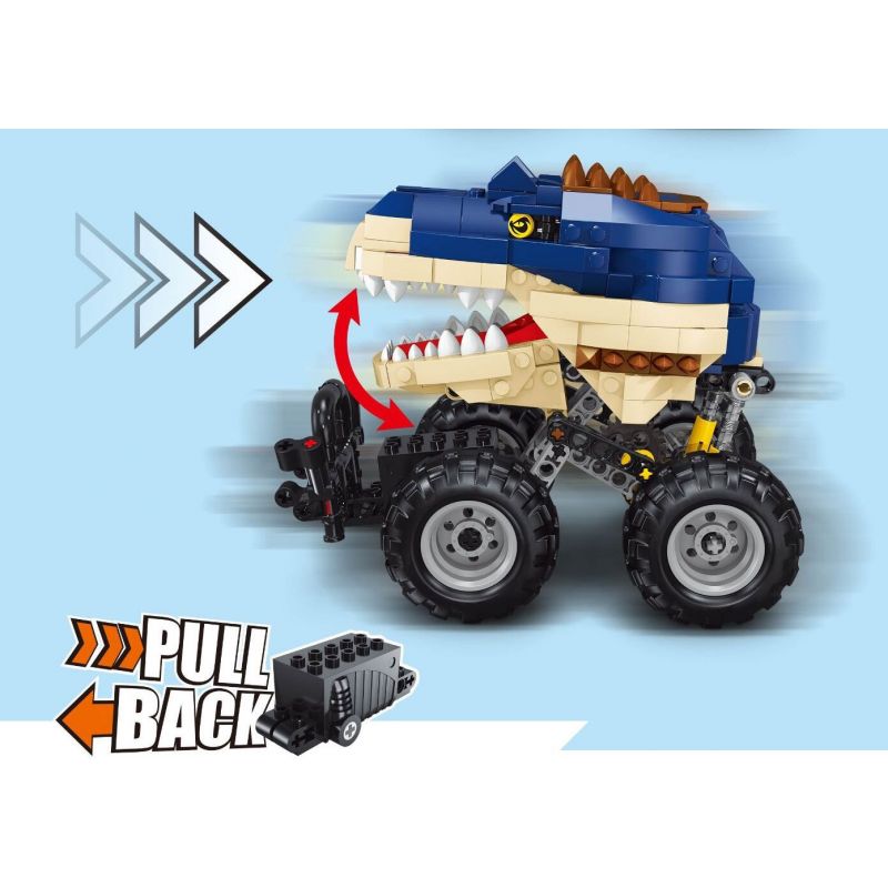 TA GAOLE T1022 1022 non  TYRANNOSAURUS REX LÙI XE bộ đồ chơi xếp lắp ráp ghép mô hình  Kỹ Thuật Công Nghệ Cao Mô Hình Phương Tiện 441 khối