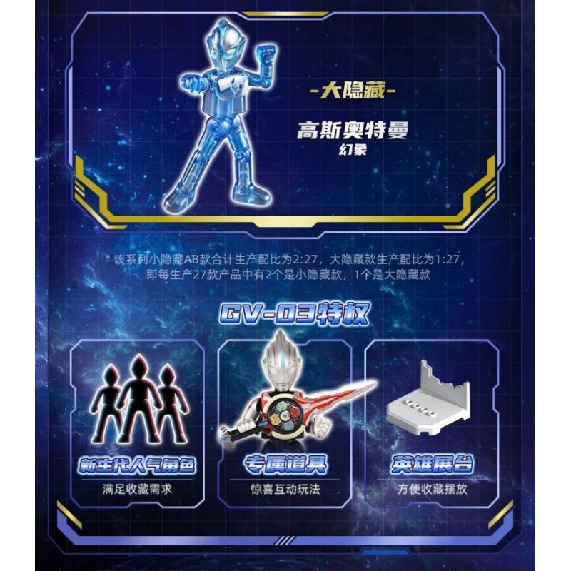 BLOKS 71207 non  GV-03 XUNG KÍCH ĐỊNH MỆNH PHIÊN BẢN PHẦN 12 LOẠI bộ đồ chơi xếp lắp ráp ghép mô hình Ultraman Vệ Binh Vũ Trụ Siêu Nhân Điện Quang