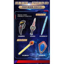 BLOKS 71207 non  GV-03 XUNG KÍCH ĐỊNH MỆNH PHIÊN BẢN PHẦN 12 LOẠI bộ đồ chơi xếp lắp ráp ghép mô hình Ultraman Vệ Binh Vũ Trụ Siêu Nhân Điện Quang