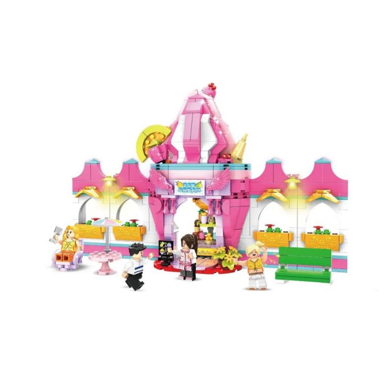 WOMA C0241 0241 non Lego CỬA HÀNG KEM bộ đồ chơi xếp lắp ráp ghép mô hình Friends FAIRY LAND Các Bạn Gái 622 khối