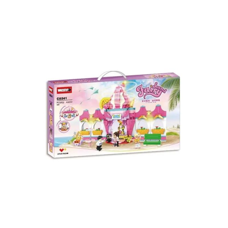 WOMA C0241 0241 non  CỬA HÀNG KEM bộ đồ chơi xếp lắp ráp ghép mô hình  FAIRY LAND Các Bạn Gái 622 khối