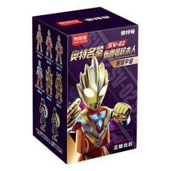 BLOKS 71208 non  SÁCH SIÊU NỔI TIẾNG PHIÊN BẢN TỎA SÁNG SV-02 CHIẾU VŨ TRỤ 8 LOẠI bộ đồ chơi xếp lắp ráp ghép mô hình Ultraman Vệ Binh Vũ Trụ Siêu Nhân Điện Quang