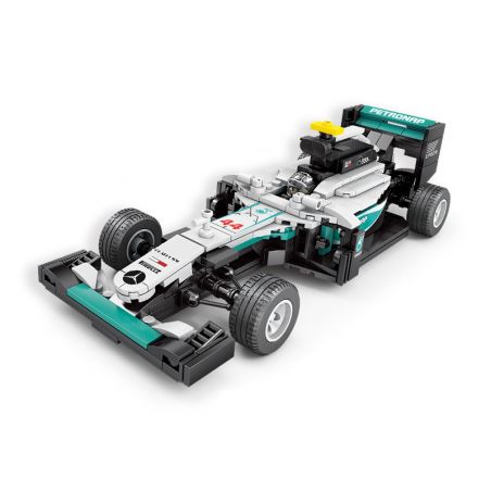 Kazi KY6104 6104 non  DỰ ÁN XE HƠI NỔI TIẾNG ĐUA BENZ F1 KÉO bộ đồ chơi xếp lắp ráp ghép mô hình 340 khối