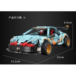 XINGBAO XB-21011 21011 XB21011 non  XE Ô TÔ ĐIỀU KHIỂN TỪ XA NHANH VÀ TỨC GIẬN PORSCHE 911 bộ đồ chơi xếp lắp ráp ghép mô hình  Kỹ Thuật Công Nghệ Cao Mô Hình Phương Tiện 812 khối