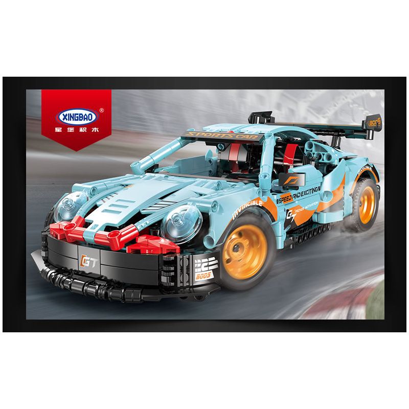 XINGBAO XB-21011 21011 XB21011 non  XE Ô TÔ ĐIỀU KHIỂN TỪ XA NHANH VÀ TỨC GIẬN PORSCHE 911 bộ đồ chơi xếp lắp ráp ghép mô hình  Kỹ Thuật Công Nghệ Cao Mô Hình Phương Tiện 812 khối