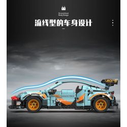 XINGBAO XB-21011 21011 XB21011 non  XE Ô TÔ ĐIỀU KHIỂN TỪ XA NHANH VÀ TỨC GIẬN PORSCHE 911 bộ đồ chơi xếp lắp ráp ghép mô hình  Kỹ Thuật Công Nghệ Cao Mô Hình Phương Tiện 812 khối