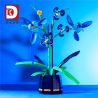 DK 3010 non  MÀU XANH CHUNLAN bộ đồ chơi xếp lắp ráp ghép mô hình Flowers SPRING ORCHID Hoa 638 khối