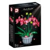 DK 3007 non  LAN HỒ ĐIỆP HỒNG bộ đồ chơi xếp lắp ráp ghép mô hình Flowers PINK ORCHID Hoa 698 khối