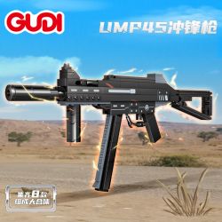 GUDI 40602 non  SÚNG TIỂU LIÊN UMP45 8 TỔ HỢP bộ đồ chơi xếp lắp ráp ghép mô hình Gun UNIVERSAL MACHINE PISTOL 45 351 khối