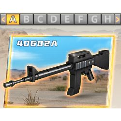 GUDI 40602 non  SÚNG TIỂU LIÊN UMP45 8 TỔ HỢP bộ đồ chơi xếp lắp ráp ghép mô hình Gun UNIVERSAL MACHINE PISTOL 45 351 khối