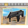 GUDI 40602 non  SÚNG TIỂU LIÊN UMP45 8 TỔ HỢP bộ đồ chơi xếp lắp ráp ghép mô hình Gun UNIVERSAL MACHINE PISTOL 45 351 khối