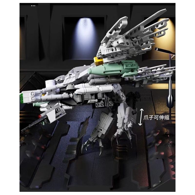 QIZHILE U0116 0116 non  ĐẠI BÀNG TRINH SÁT VŨ TRANG bộ đồ chơi xếp lắp ráp ghép mô hình Bionic Mechanics FORCE RECON Sinh Vật Máy