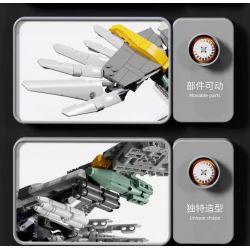 QIZHILE U0116 0116 non  ĐẠI BÀNG TRINH SÁT VŨ TRANG bộ đồ chơi xếp lắp ráp ghép mô hình Bionic Mechanics FORCE RECON Sinh Vật Máy