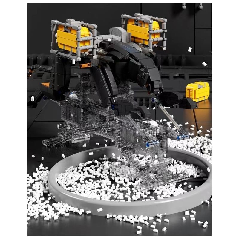 QIZHILE U0115 0115 non  CHUYỂN PHÁT NHANH BLACK PANTHER bộ đồ chơi xếp lắp ráp ghép mô hình Bionic Mechanics SONIC EXPRESS Sinh Vật Máy