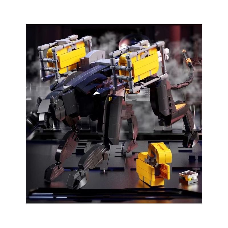 QIZHILE U0115 0115 non  CHUYỂN PHÁT NHANH BLACK PANTHER bộ đồ chơi xếp lắp ráp ghép mô hình Bionic Mechanics SONIC EXPRESS Sinh Vật Máy