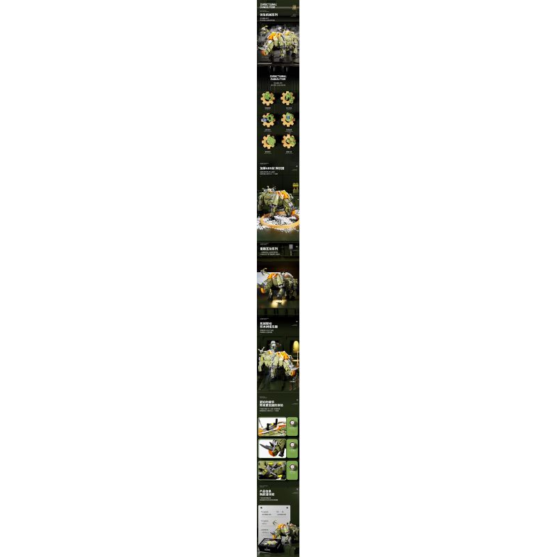 QIZHILE U0113 0113 non  ĐỊNH HƯỚNG NỔ TÊ GIÁC bộ đồ chơi xếp lắp ráp ghép mô hình Bionic Mechanics DIRECTIONAL DEMOLITION Sinh Vật Máy