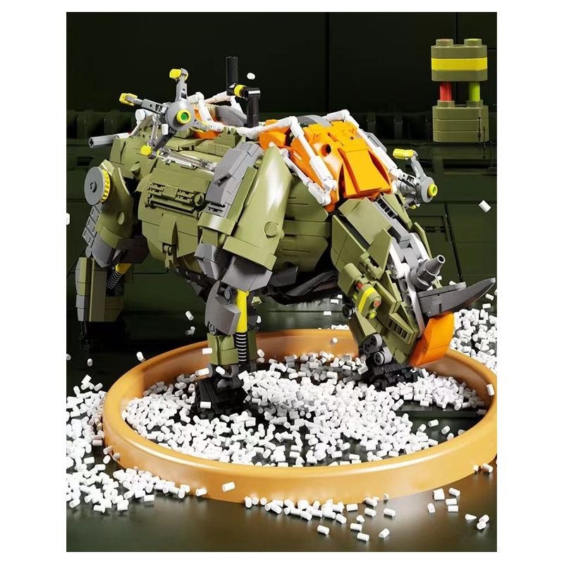 QIZHILE U0113 0113 non  ĐỊNH HƯỚNG NỔ TÊ GIÁC bộ đồ chơi xếp lắp ráp ghép mô hình Bionic Mechanics DIRECTIONAL DEMOLITION Sinh Vật Máy