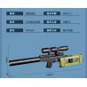 GUDI 40302 non  SÚNG TRƯỜNG BẮN TỈA BARRETT 5 TỔ HỢP bộ đồ chơi xếp lắp ráp ghép mô hình Gun 491 khối