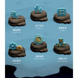 QIZHILE U0110 0110 non  ĐỘI TUẦN TRA BỜ BIỂN CÁ MẬP ĐẦU BÚA bộ đồ chơi xếp lắp ráp ghép mô hình Bionic Mechanics COAST GUARD Sinh Vật Máy