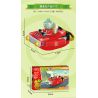 GUDI 60020 non  CẢNH THẾ GIỚI TƯƠNG LAI BỘ 6 KIỂU bộ đồ chơi xếp lắp ráp ghép mô hình Plants Vs Zombies Hoa Quả Nổi Giận 427 khối