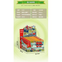 GUDI 60020 non  CẢNH THẾ GIỚI TƯƠNG LAI BỘ 6 KIỂU bộ đồ chơi xếp lắp ráp ghép mô hình Plants Vs Zombies Hoa Quả Nổi Giận 427 khối