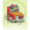 GUDI 60020 non  CẢNH THẾ GIỚI TƯƠNG LAI BỘ 6 KIỂU bộ đồ chơi xếp lắp ráp ghép mô hình Plants Vs Zombies Hoa Quả Nổi Giận 427 khối