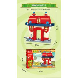 GUDI 60020 non  CẢNH THẾ GIỚI TƯƠNG LAI BỘ 6 KIỂU bộ đồ chơi xếp lắp ráp ghép mô hình Plants Vs Zombies Hoa Quả Nổi Giận 427 khối