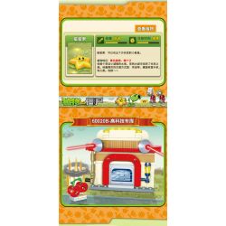 GUDI 60020 non  CẢNH THẾ GIỚI TƯƠNG LAI BỘ 6 KIỂU bộ đồ chơi xếp lắp ráp ghép mô hình Plants Vs Zombies Hoa Quả Nổi Giận 427 khối