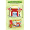 GUDI 60020 non  CẢNH THẾ GIỚI TƯƠNG LAI BỘ 6 KIỂU bộ đồ chơi xếp lắp ráp ghép mô hình Plants Vs Zombies Hoa Quả Nổi Giận 427 khối